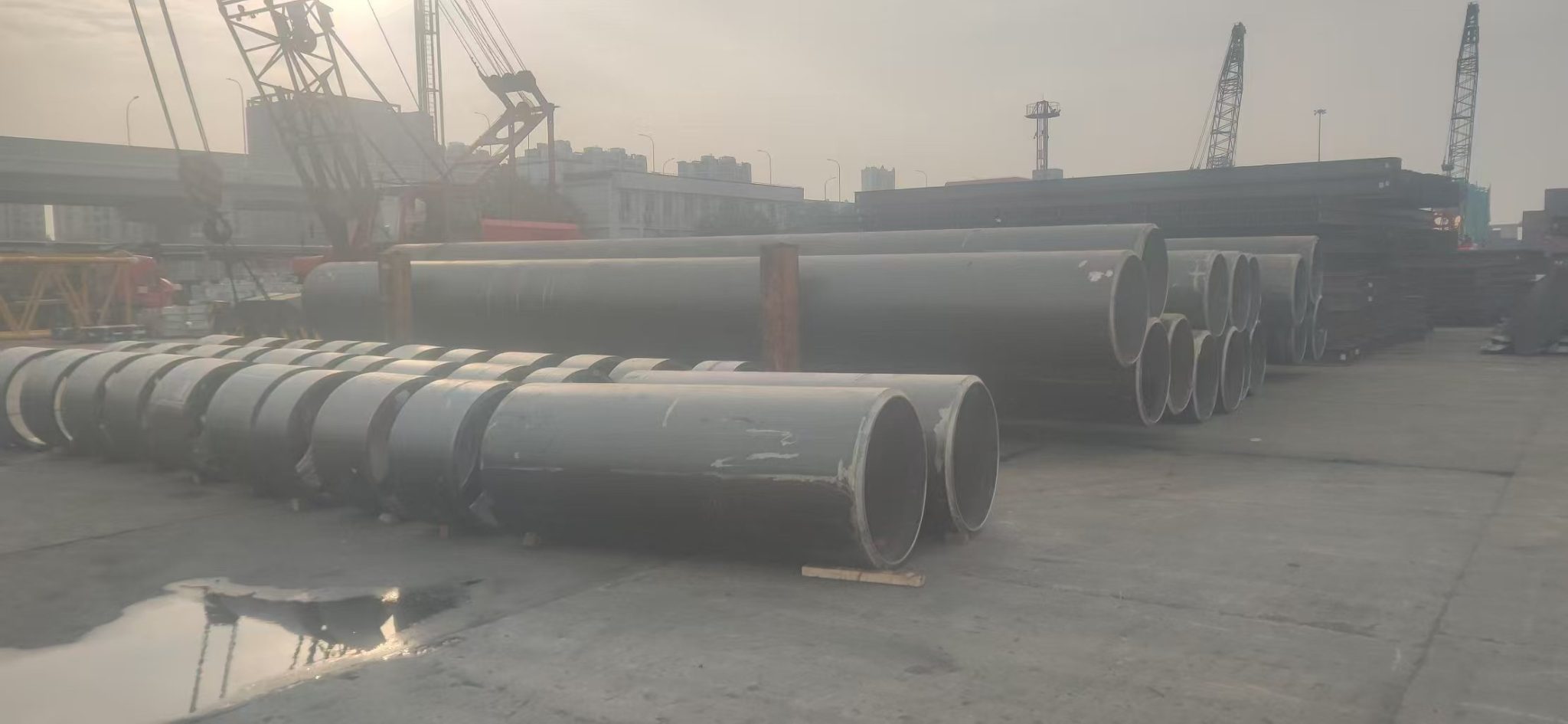 42 Inch API 5L X56 PSL2 Welded Pipes Delivered to Indonesia